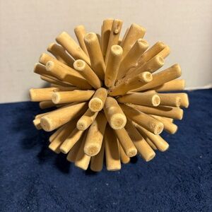 6” Driftwood Orb Round Natural Coastal Home Decor Accent Wood Rustic Ball